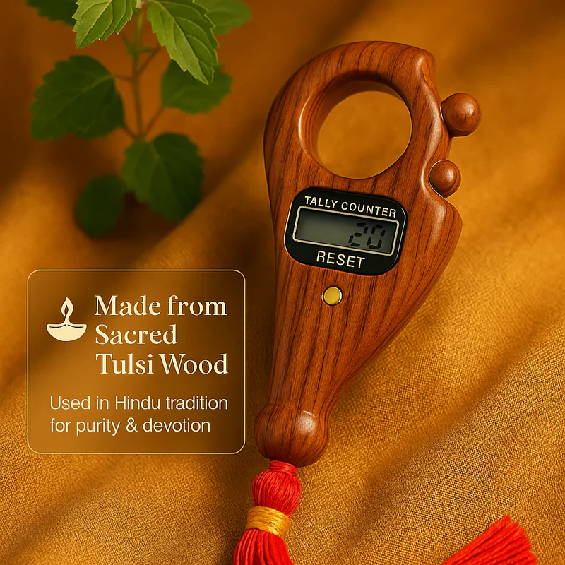 JapCounter™ - Authentic Tulsi Wood Digital Japa Counter