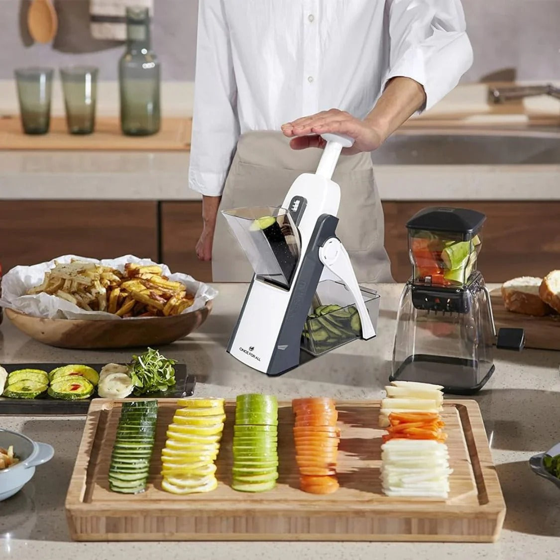 All in 1 Multi-Purpose Mandoline Slicer, Chopper