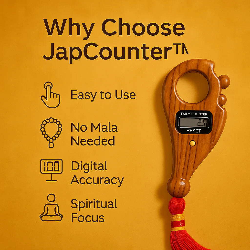 JapCounter™ - Authentic Tulsi Wood Digital Japa Counter
