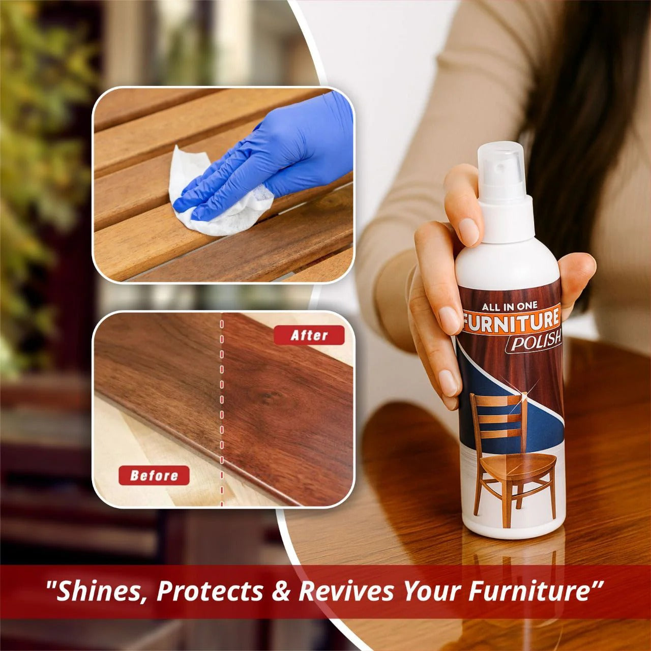 Natural Beeswax Spray Furniture Polish and Cleaner Spray (BUY 1 GET 3 FREE)