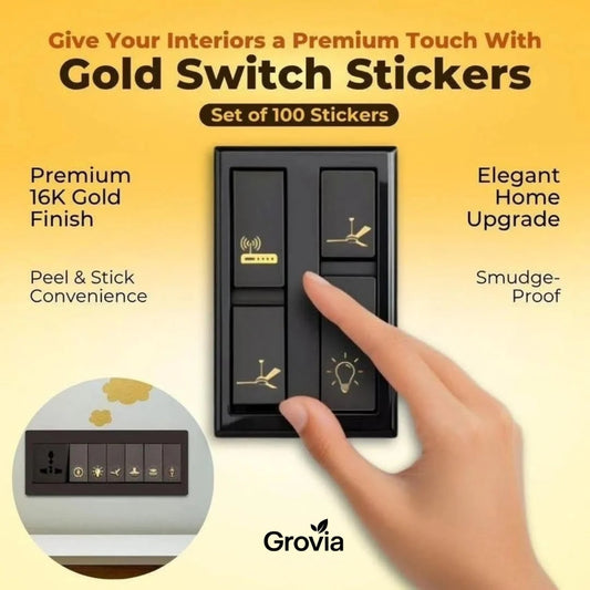 Gold Switch Stickers (100 Stickers)