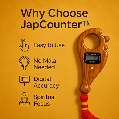 JapCounter™ - Authentic Tulsi Wood Digital Japa Counter
